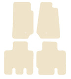 Jeep Wrangler 4Dr (JK) Single Eyelet 2007-2017 Beige Luxury Velour Tailored Car Mats NV HITECH