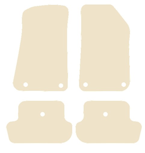 Jeep Wrangler 2Dr (JL) 2018 onwards Beige Luxury Velour Tailored Car Mats NV HITECH
