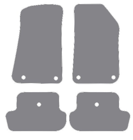 Jeep Wrangler 2Dr (JL) 2018 onwards Grey Premium Carpet Tailored Car Mats NV HITECH