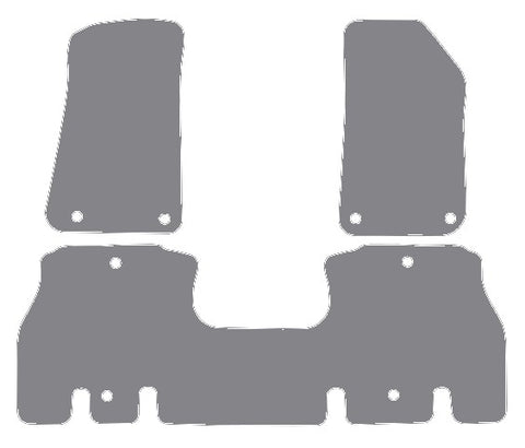 Jeep Wrangler 4Dr (JL) 2018 onwards Grey Premium Carpet Tailored Car Mats NV HITECH