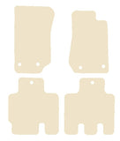 Jeep Wrangler 4Dr (JK) Double Eyelet 2007-2017 Beige Luxury Velour Tailored Carpet Car Mats NV HITECH