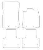 Jaguar XJ Series (X351) SWB (Eyelets Front And Rear) 2009-2019 Tailored VS Rubber Car Mats