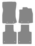 Jaguar XJ Series (X351) LWB (Eyelets Front And Rear) 2009-2019 Grey Premium Carpet Tailored Car Mats NV HITECH