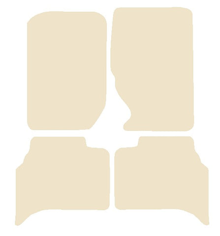 Kia Sportage 1995-2004 Beige Luxury Velour Tailored Car Mats NV HITECH
