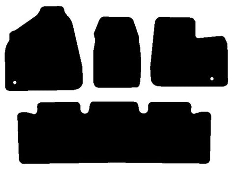 Kia Sedona 2006-2014 Black Luxury Velour Tailored Car Mats NV HITECH