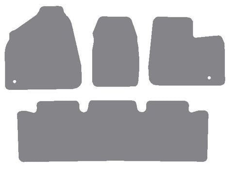 Kia Sedona 2006-2014 Grey Premium Carpet Tailored Car Mats NV HITECH