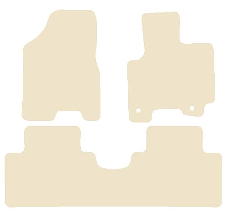 Kia Sportage 2005-2010 Beige Luxury Velour Tailored Car Mats NV HITECH