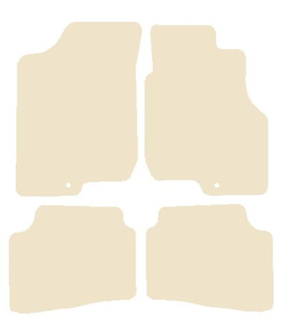 Kia Ceed (Single Fixing Driver) 2007-2009 Beige Luxury Velour Tailored Car Mats NV HITECH