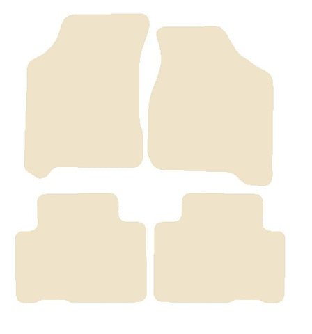 Kia Carens 2000-2006 Beige Luxury Velour Tailored Car Mats NV HITECH