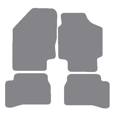 Kia Rio 2005-2009 Grey Premium Carpet Tailored Car Mats NV HITECH