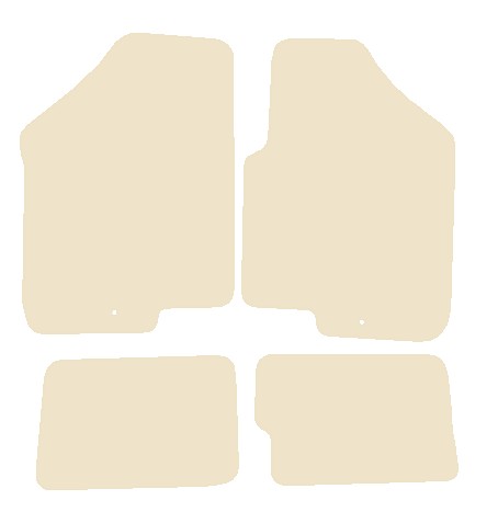Kia Soul (Single Fixing Driver) 2009-2013 Beige Luxury Velour Tailored Car Mats NV HITECH