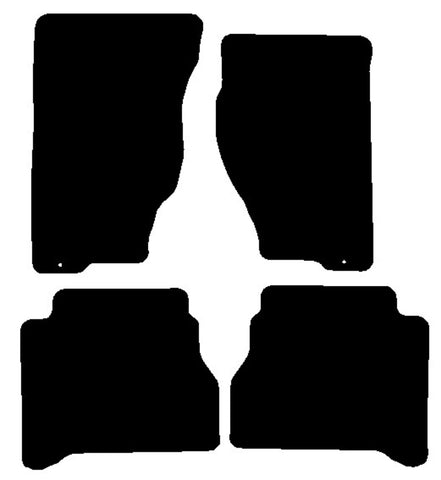 Kia Sorento 2002-2009 Black Luxury Velour Tailored Car Mats NV HITECH