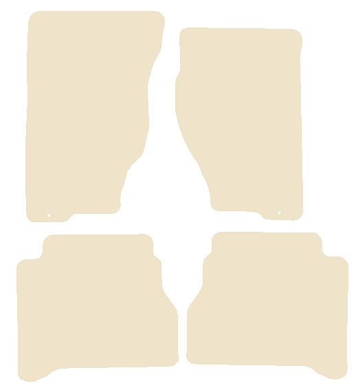 Kia Sorento 2002-2009 Beige Luxury Velour Tailored Car Mats NV HITECH