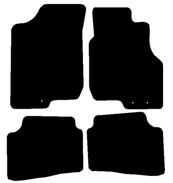 Kia Ceed (2 Fixings Driver) 2009-2012 Black Premium Carpet Tailored Car Mats NV HITECH