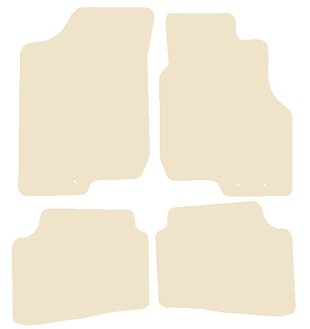 Kia Ceed (2 Fixings Driver) 2009-2012 Beige Luxury Velour Tailored Car Mats NV HITECH