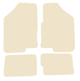 Kia Soul (2 Fixings Driver) 2009-2013 Beige Luxury Velour Tailored Car Mats NV HITECH