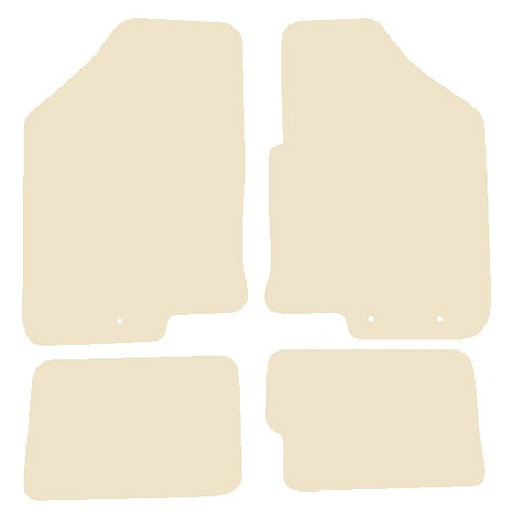 Kia Soul (2 Fixings Driver) 2009-2013 Beige Luxury Velour Tailored Car Mats NV HITECH