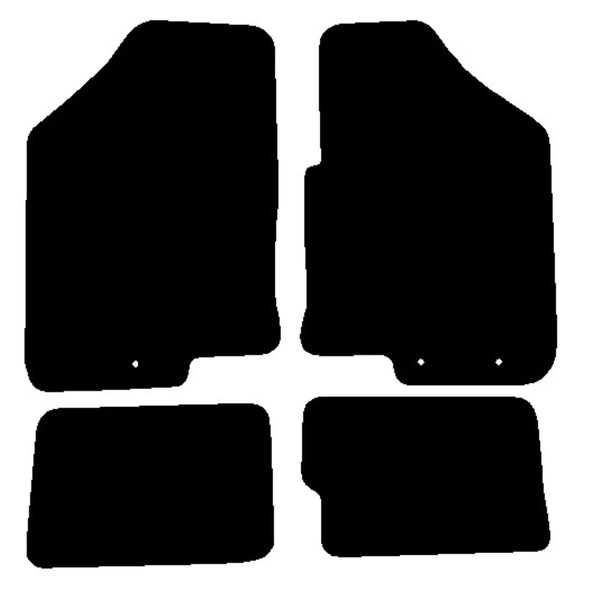 Kia Soul (2 Fixings Driver) 2009-2013 Black Premium Carpet Tailored Car Mats NV HITECH