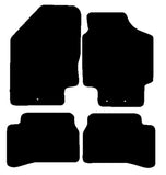 Kia Rio 2009-2011 Black Premium Carpet Tailored Car Mats NV HITECH