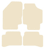 Kia Rio 2009-2011 Beige Luxury Velour Tailored Car Mats NV HITECH