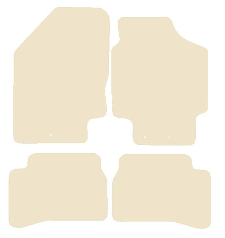 Kia Rio 2009-2011 Beige Luxury Velour Tailored Car Mats NV HITECH