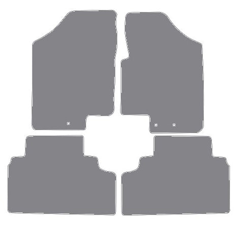 Kia Venga (Separate Rears) 2010 onwards Grey Premium Carpet Tailored Car Mats NV HITECH