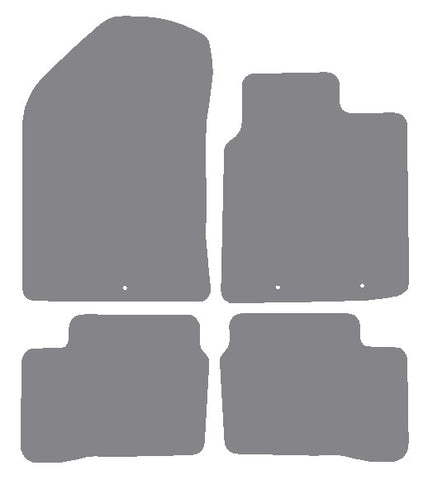 Kia Picanto 2011-2017 Grey Premium Carpet Tailored Car Mats NV HITECH