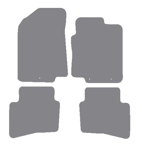 Kia Rio 2011-2017 Grey Premium Carpet Tailored Car Mats NV HITECH