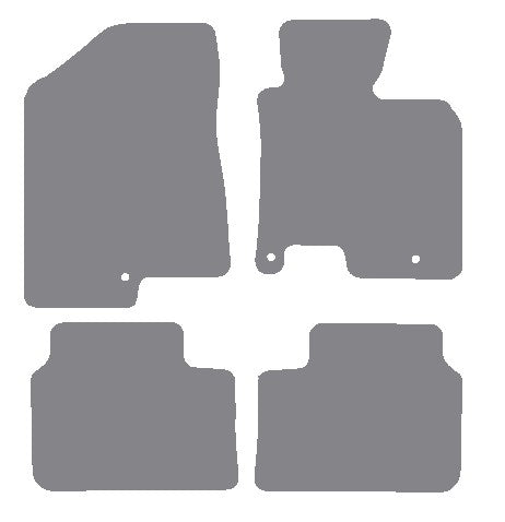 Kia Ceed 2012-2018 Grey Premium Carpet Tailored Car Mats NV HITECH