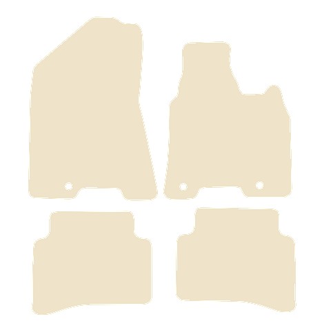 Kia Sportage 2016-2021 Beige Luxury Velour Tailored Car Mats NV HITECH