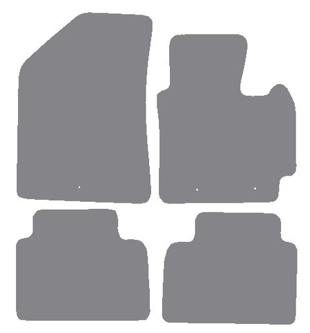 Kia Soul 2014-2019 Grey Premium Carpet Tailored Car Mats NV HITECH