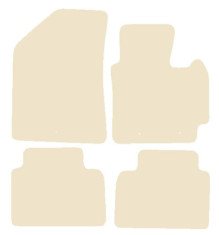 Kia Soul 2014-2019 Beige Luxury Velour Tailored Car Mats NV HITECH