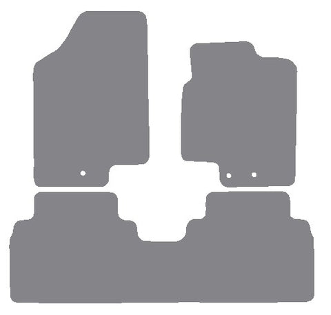 Kia Venga (One Piece Rear) 2010-2019 Grey Premium Carpet Tailored Car Mats NV HITECH