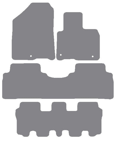Kia Sorento 7 Seater MPV 2015-2020 Grey Premium Carpet Tailored Car Mats NV HITECH