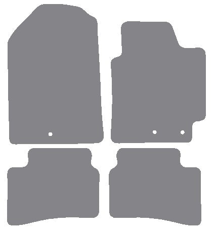 Kia Stonic 2017 onwards Grey Premium Carpet Tailored Car Mats NV HITECH
