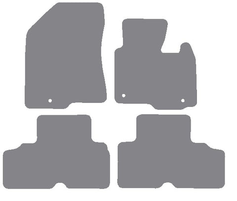 Kia Carens 2013-2019 Grey Premium Carpet Tailored Car Mats NV HITECH