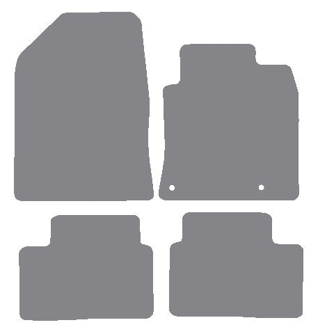 Kia Ceed Manual 2018 onwards Grey Premium Carpet Tailored Car Mats NV HITECH