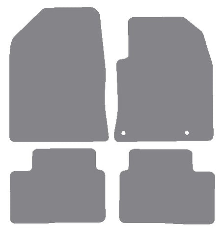 Kia Ceed Automatic 2018 onwards Grey Premium Carpet Tailored Car Mats NV HITECH