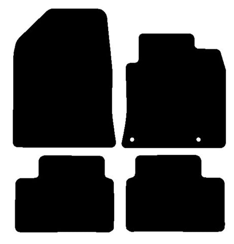 Kia Xceed Manual 2019 onwards Black Luxury Velour Tailored Car Mats NV HITECH