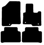 Kia Sorento Hybrid & Petrol 2020 onwards Black Luxury Velour Tailored Car Mats NV HITECH