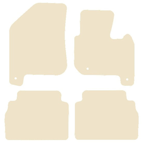 Kia Soul EV 2016-2020 Beige Luxury Velour Tailored Car Mats NV HITECH