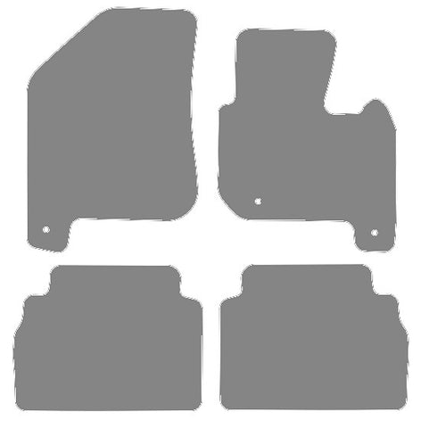 Kia Soul EV 2016-2020 Grey Premium Carpet Tailored Car Mats NV HITECH