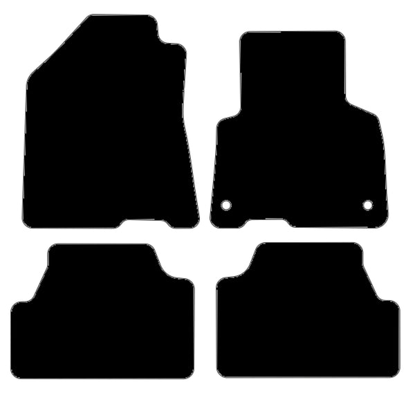Kia Soul EV 2020 onwards Black Luxury Velour Tailored Car Mats NV HITECH