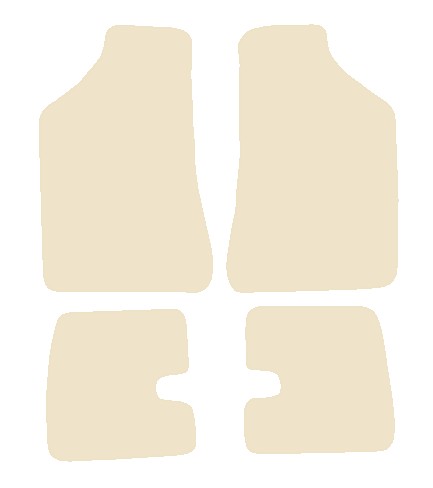 Lancia Beta Coupe 1981-1984 Beige Luxury Velour Tailored Car Mats NV HITECH