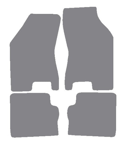 Lancia Delta 1985-1994 Grey Premium Carpet Tailored Car Mats NV HITECH