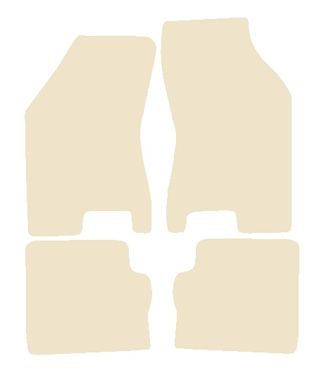 Lancia Delta 1985-1994 Beige Luxury Velour Tailored Car Mats NV HITECH