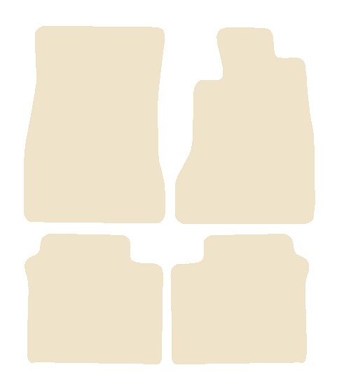Lexus GS 1994-1998 Beige Luxury Velour Tailored Car Mats NV HITECH