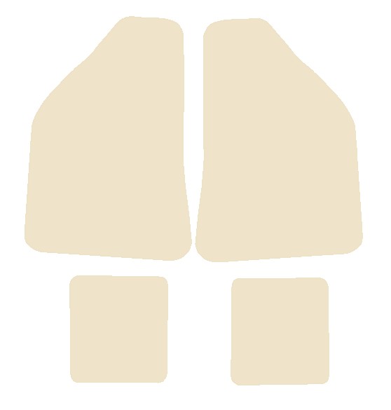 Lancia Beta Coupe VX 1981-1984 Beige Luxury Velour Tailored Car Mats NV HITECH