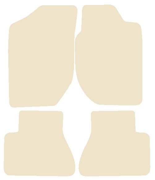 Land Rover Freelander 1997-2003 Beige Luxury Velour Tailored Car Mats NV HITECH