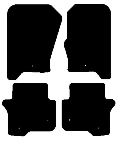 Land Rover Discovery  2004-2009 Black Luxury Velour Tailored Car Mats NV HITECH